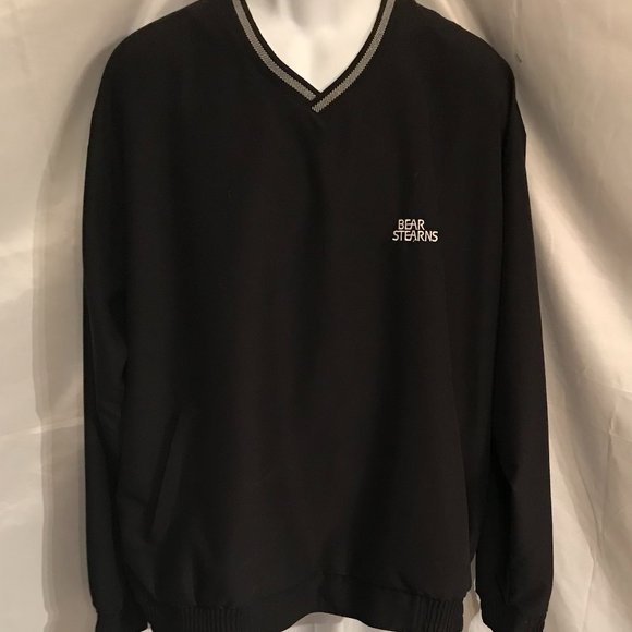 Nike Bear Stearns Golf Athletic Sport Pullover Shirt/Jacket